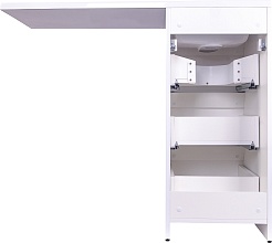 Style Line Тумба под раковину Даллас 100 Люкс Plus 3 ящика белая – фотография-10